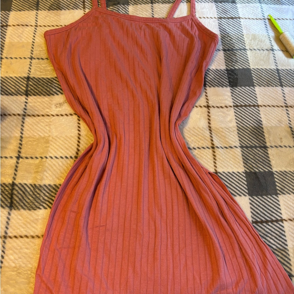 Adore Me Pink Ribbed Chemise